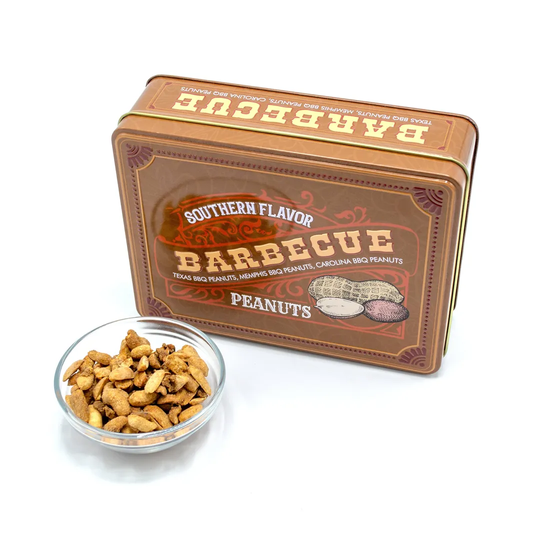Southern Flavor BBQ Peanuts Gourmet Barbecue Nut Gift Tin