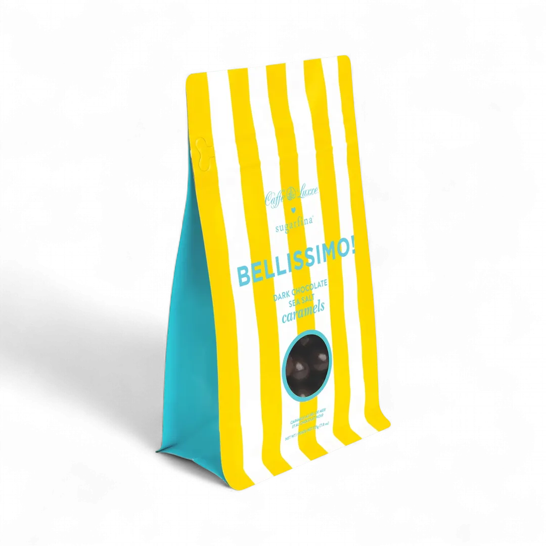 Dark Chocolate Sea Salt Caramels Candy Bag (Caffe Luxxe x Sugarfina)