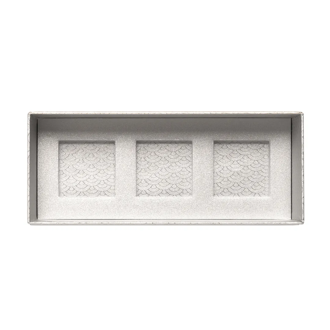 Silver 3pc DYO Bento Box (Dyo) (Empty)