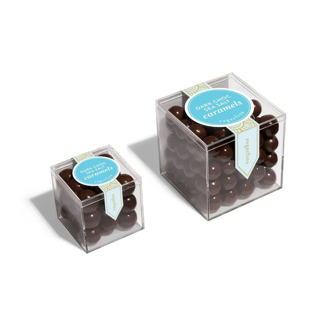 Dark Chocolate Sea Salt Caramels - Large