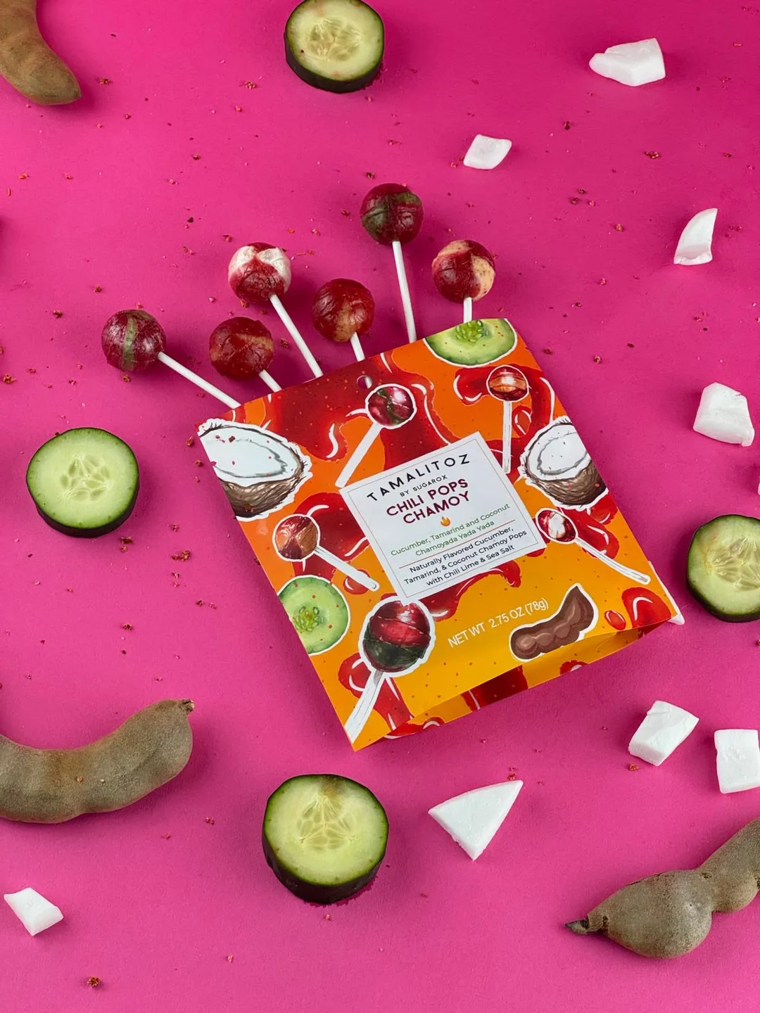 Spicy Lollipops - Chilipops Chamoy 2.75oz 12ct