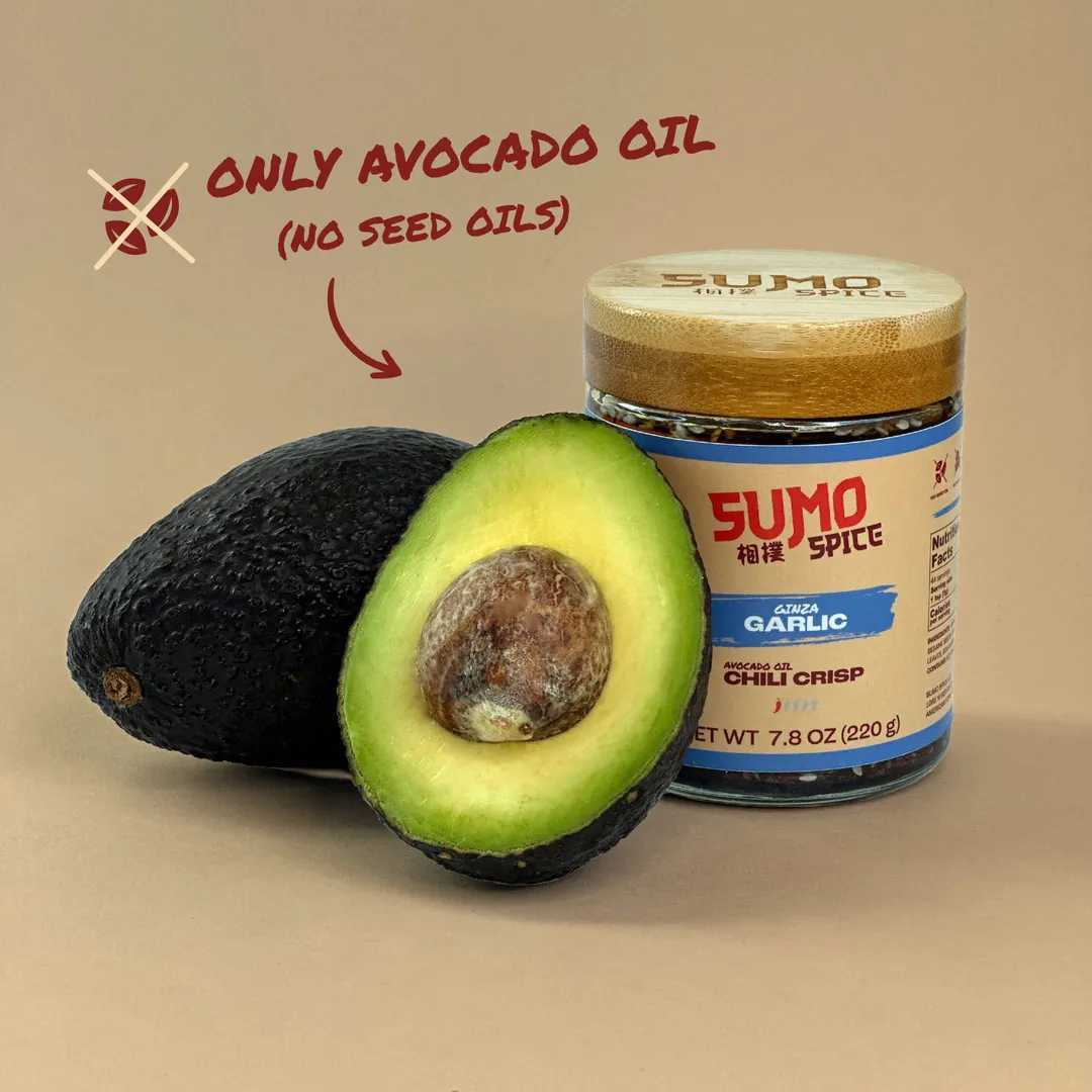 Ginza Garlic Health Chili Crisp Made with Avocado Oil
