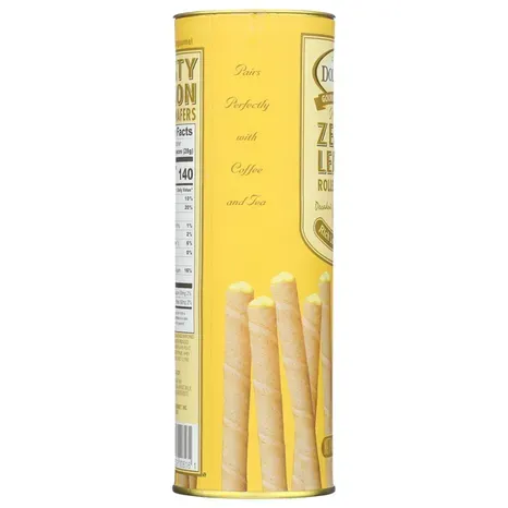 Dolcetto Meyer Lemon Wafer Rolls (3 oz canister)