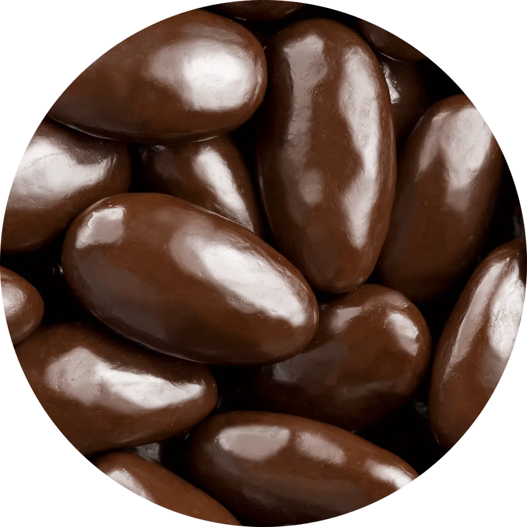 Bulk - Dark Chocolate Almonds 5 lb. bag
