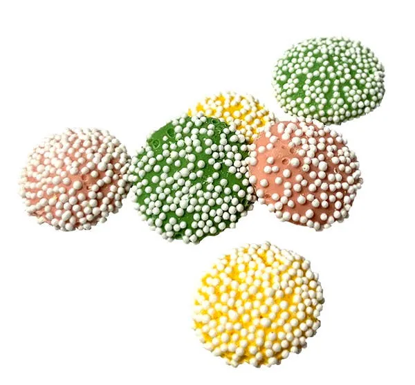 Easter Mint Pastel Nonpareils in 6oz bow bags.