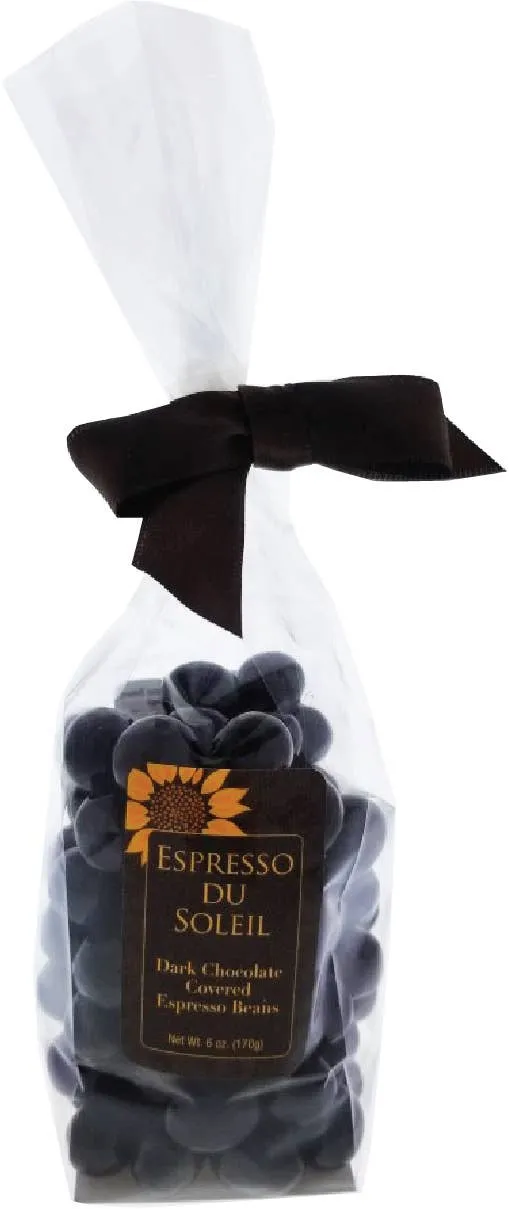 Espresso du SOLEIL-Dark Chocolate Espresso Beans 6oz bag/bow