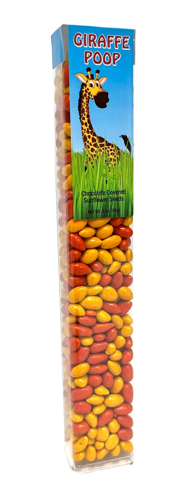Giraffe Poop, multi colored Sunny Seeds in 3 oz tubes.