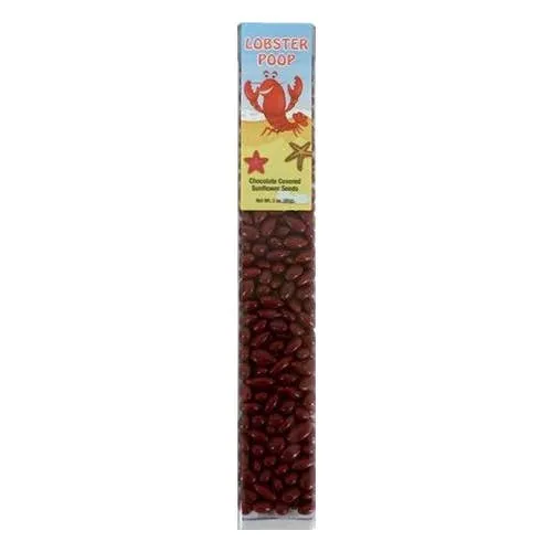 Lobster Poop, dark red Sunny Seeds in 3 oz tubes.
