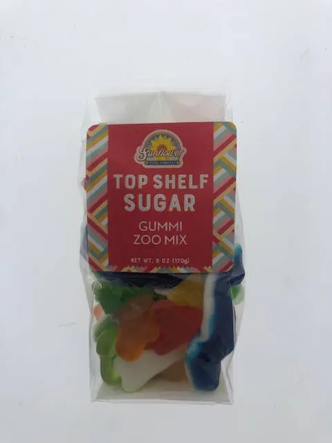 Pocketsnak-Gummi Zoo Mix 6 oz. bag