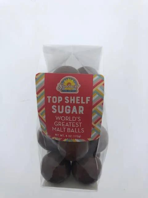 Top Shelf Sugar- World's Greatest Malt Balls 6 oz. bag