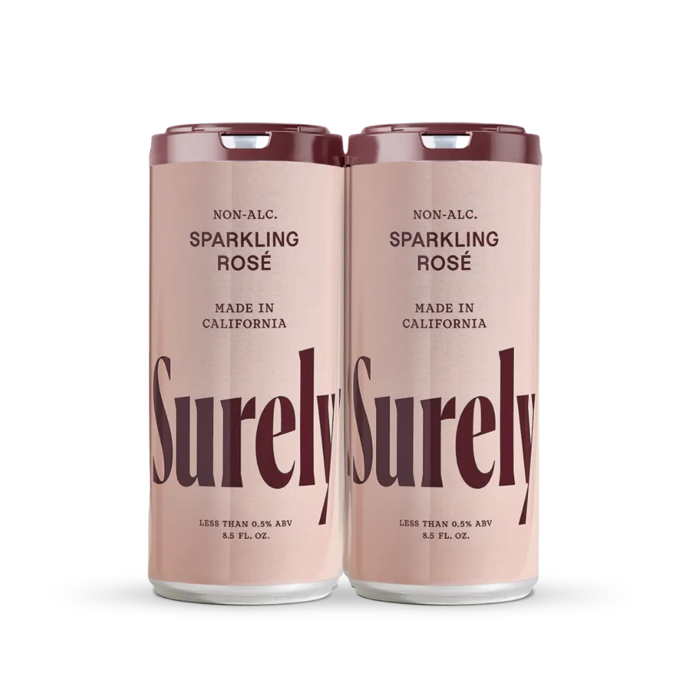 Non-Alcoholic Sparkling Rose Wine 250ml can – 4Pack