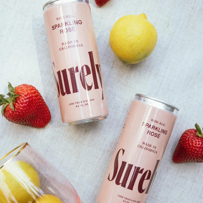 Non-Alcoholic Sparkling Rose Wine 250ml can – 4Pack