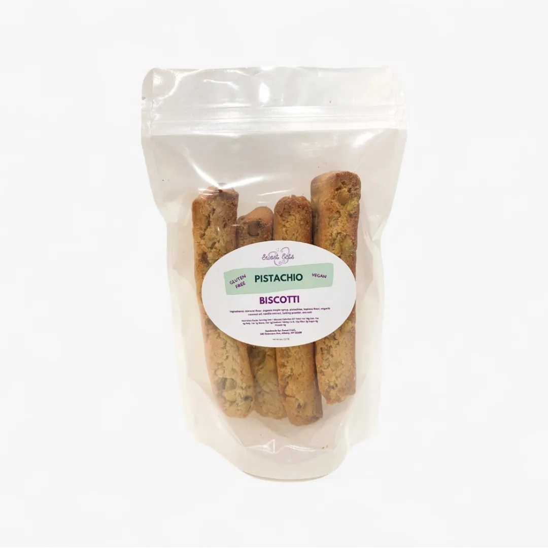 Gf + Vegan Pistachio Biscotti 1lb Bulk