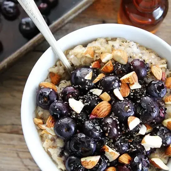 Baked Gf + Vegan Blueberry Almond Oat Cup