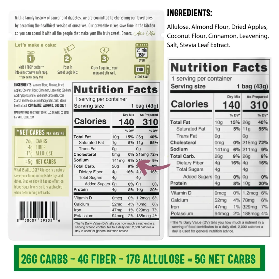 Apple Cinnamon Keto Mug Muffin (10-Pack) - Retail Box