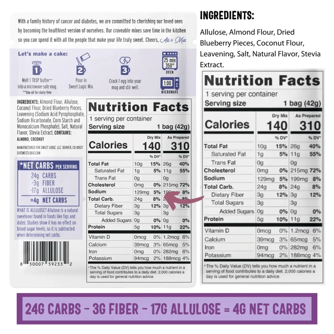Blueberry Keto Mug Muffin (10-Pack) - Retail Box