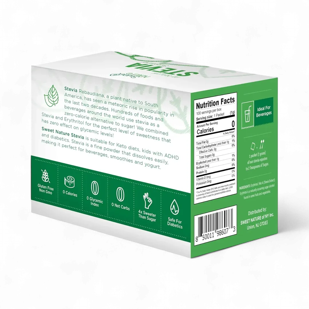 Sweet Nature Stevia Packets 100ct