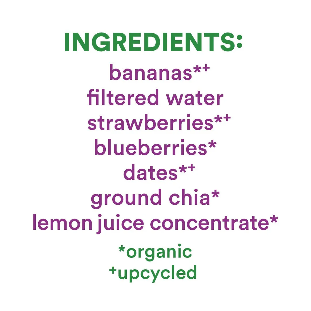 Banana Berry Smoothie Pops – Organic Fruit Popsicles