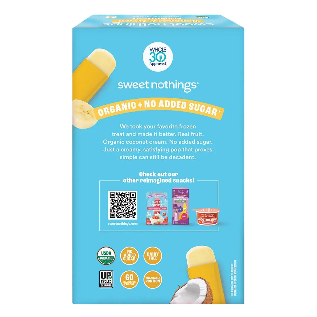 Bananas and Cream Fruit Pops – Organic Fruit Popsicle