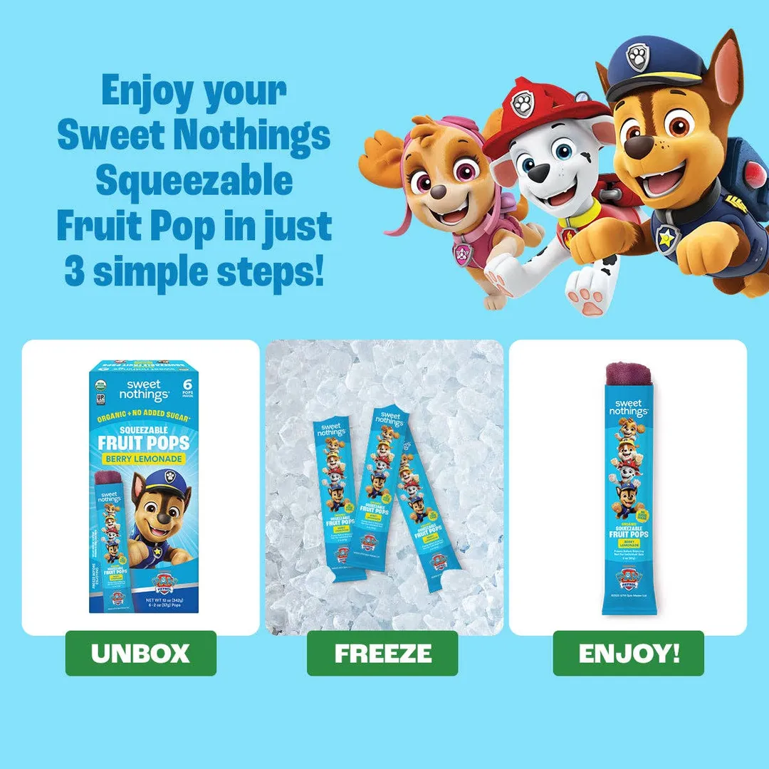 Berry Lemonade PAW Patrol Pops - Organic Fruit Popsicle
