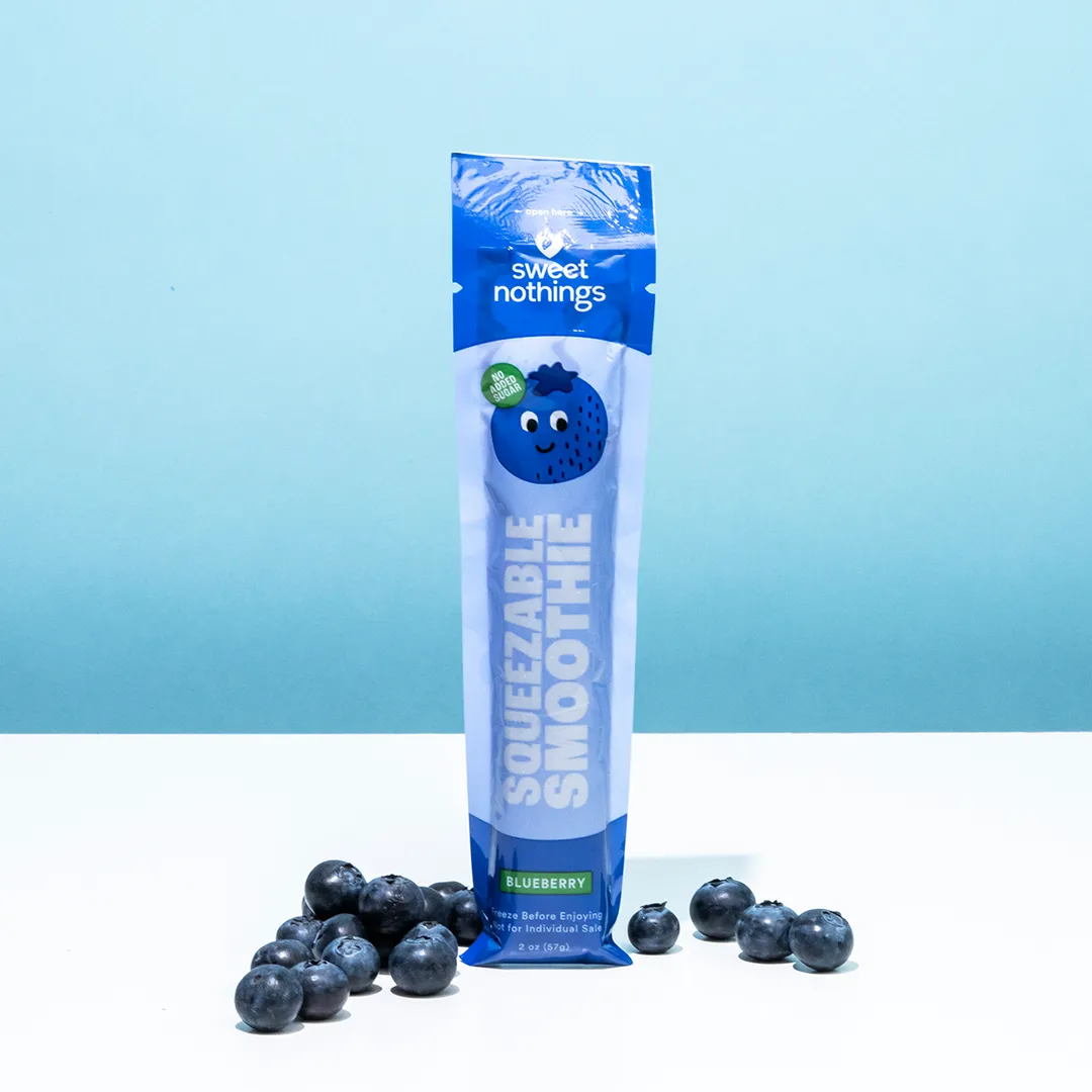 Blueberry Kale Smoothie Pops - Organic Fruit Popsicles