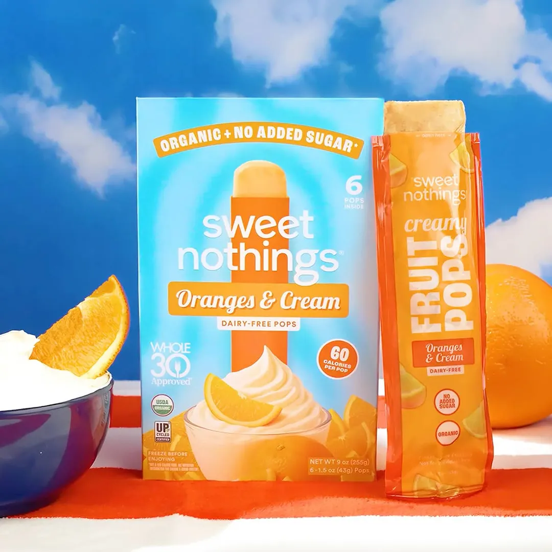 Oranges and Cream Fruit Pops – Organic Fruit Popsicle