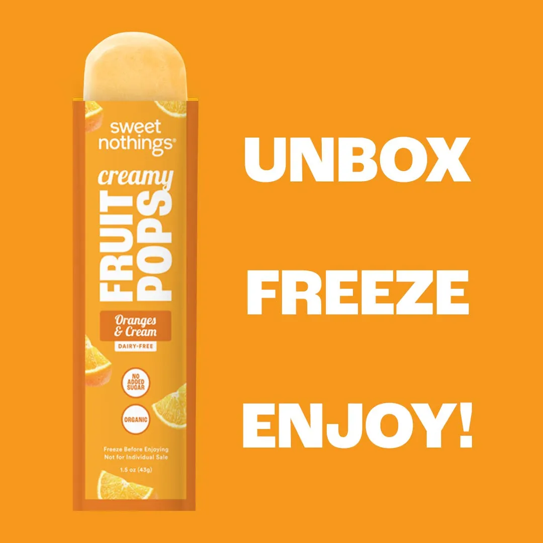 Oranges and Cream Fruit Pops – Organic Fruit Popsicle