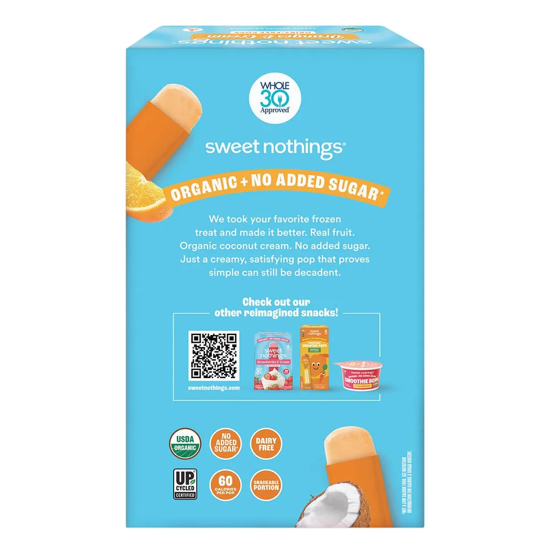 Oranges and Cream Fruit Pops – Organic Fruit Popsicle