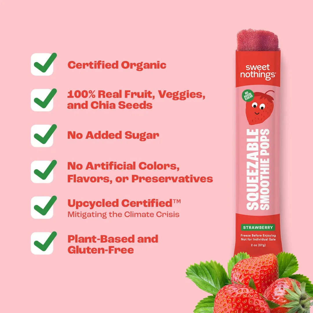 Strawberry Beet Smoothie Pops – Organic Fruit Popsicle