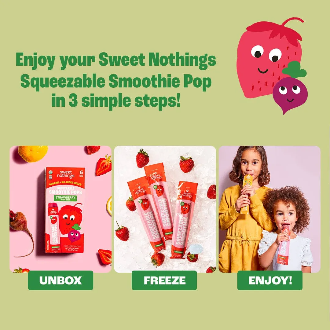 Strawberry Beet Smoothie Pops – Organic Fruit Popsicle