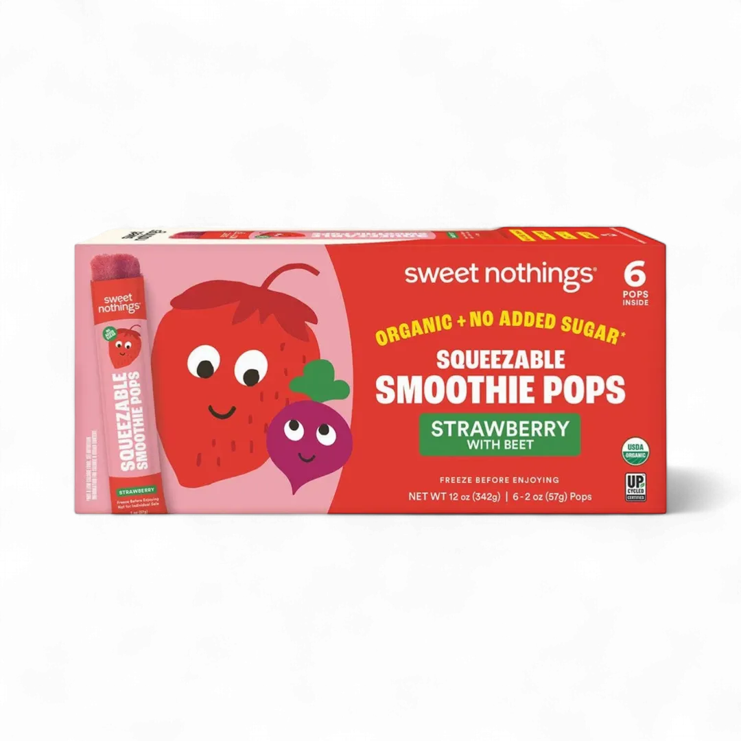Strawberry Beet Smoothie Pops – Organic Fruit Popsicle