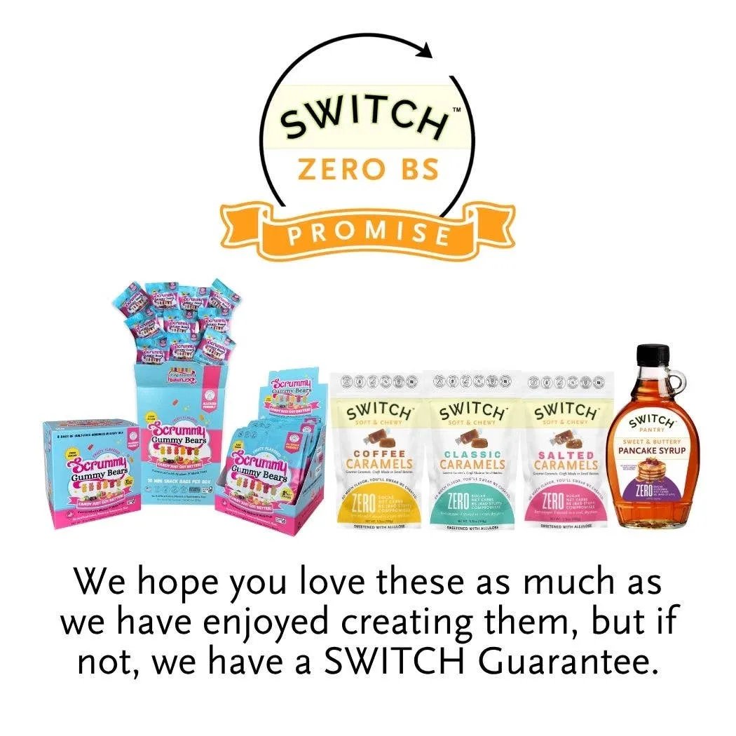 SWITCH® Classic Caramels (Zero Sugar, Zero Bad Stuff) 3.5oz Bag