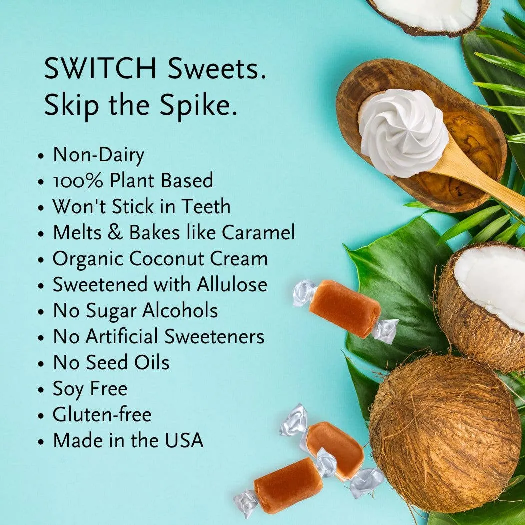 SWITCH® Coconut Caramels (Zero Sugar, Zero Bad Stuff) - 3.5oz Bag