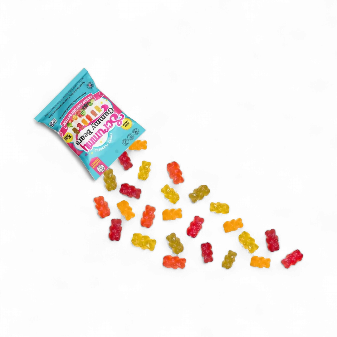 SWITCH® Scrummy Gummy Bears  (Zero Sugar, Zero Bad Stuff) - 8ct Box of 50g Bags