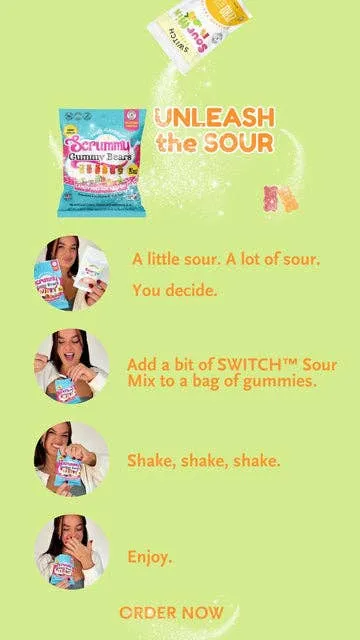 SWITCH® Sour Mix (Zero Sugar, Zero Bad Stuff) - 30g Bag
