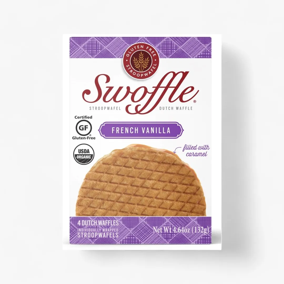 Swoffle French Vanilla Waffle Cookies 4 Pack Box