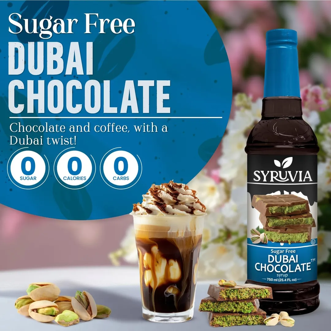 Sugar-Free Dubai Chocolate Syrup