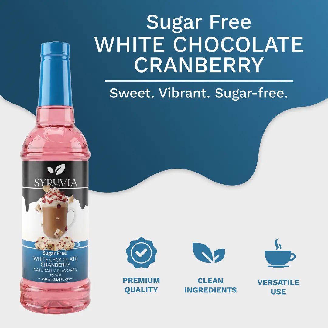 Sugar-Free White Chocolate Cranberry Syrup