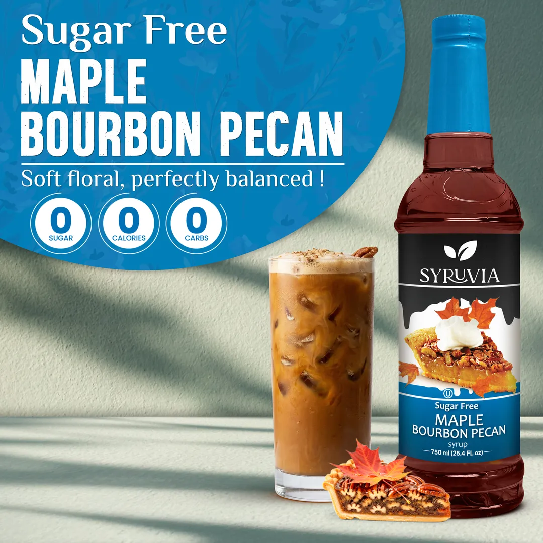 Sugar-Free Maple Bourbon Pecan Syrup