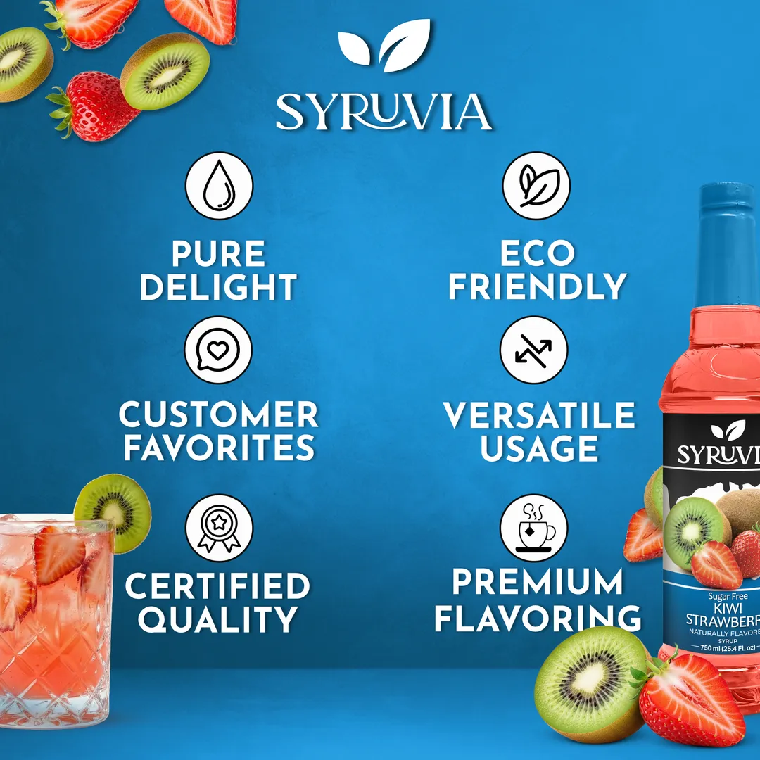 Sugar-Free Kiwi Strawberry Syrup