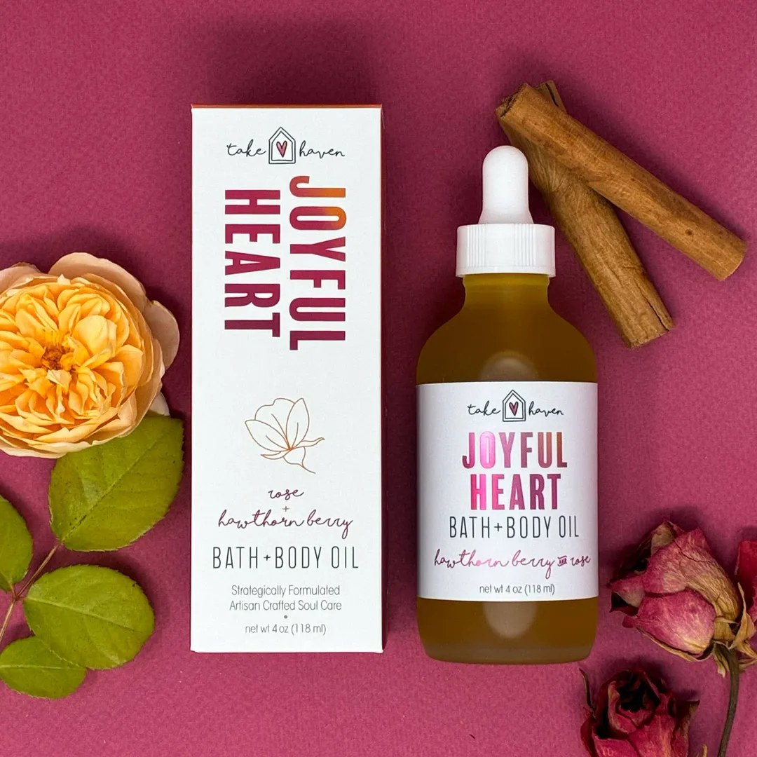 Bath & Body Oil: Joyful Heart, 4 oz