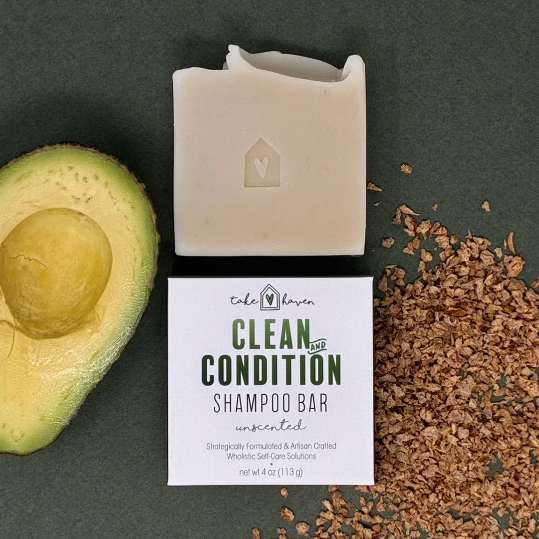 Herbal Shampoo Bar: Clean & Condition - Unscented 4.0 oz