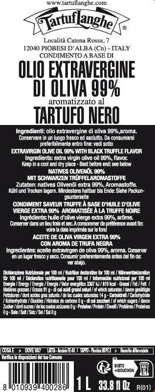 Black Truffle Extra Virgin Olive Oil – 33.8 fl oz