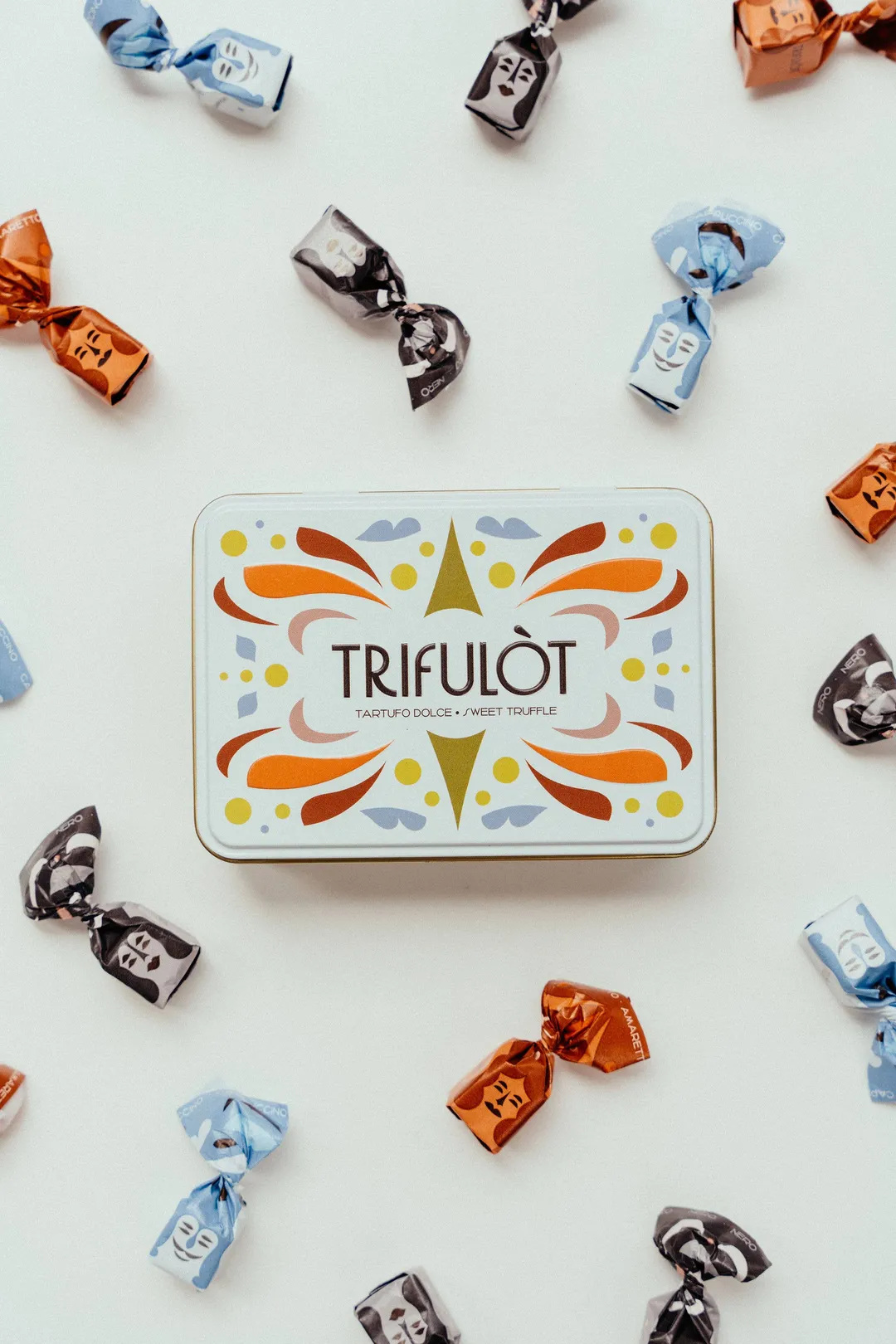 Trifulòt – Assorted Chocolate Truffles in Metal Gift Tin