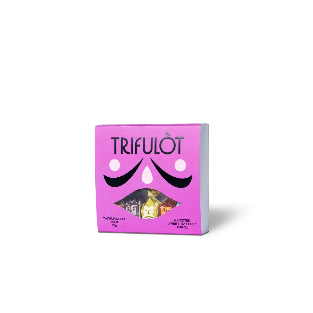 Trifulòt – Pink Gift Box of Fine Italian Chocolate Truffles