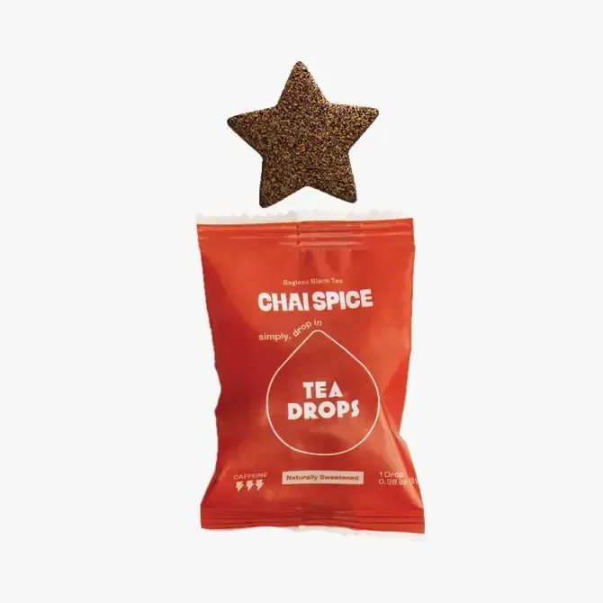 Chai Spice Tea Box– 10 Organic Bagless Tea Drops (Case of 6)