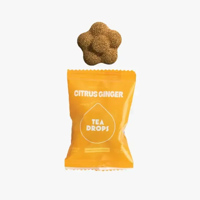 Citrus Ginger Tea Box- 10 Organic Tea Drops (Case of 6)