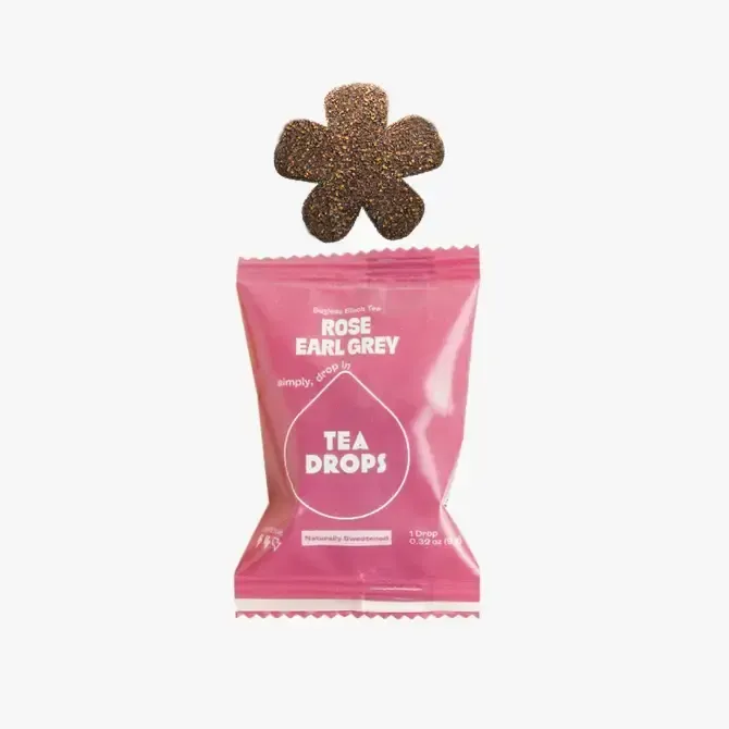 Rose Earl Grey Tea Box - 10 Organic Tea Drops (Case of 6)