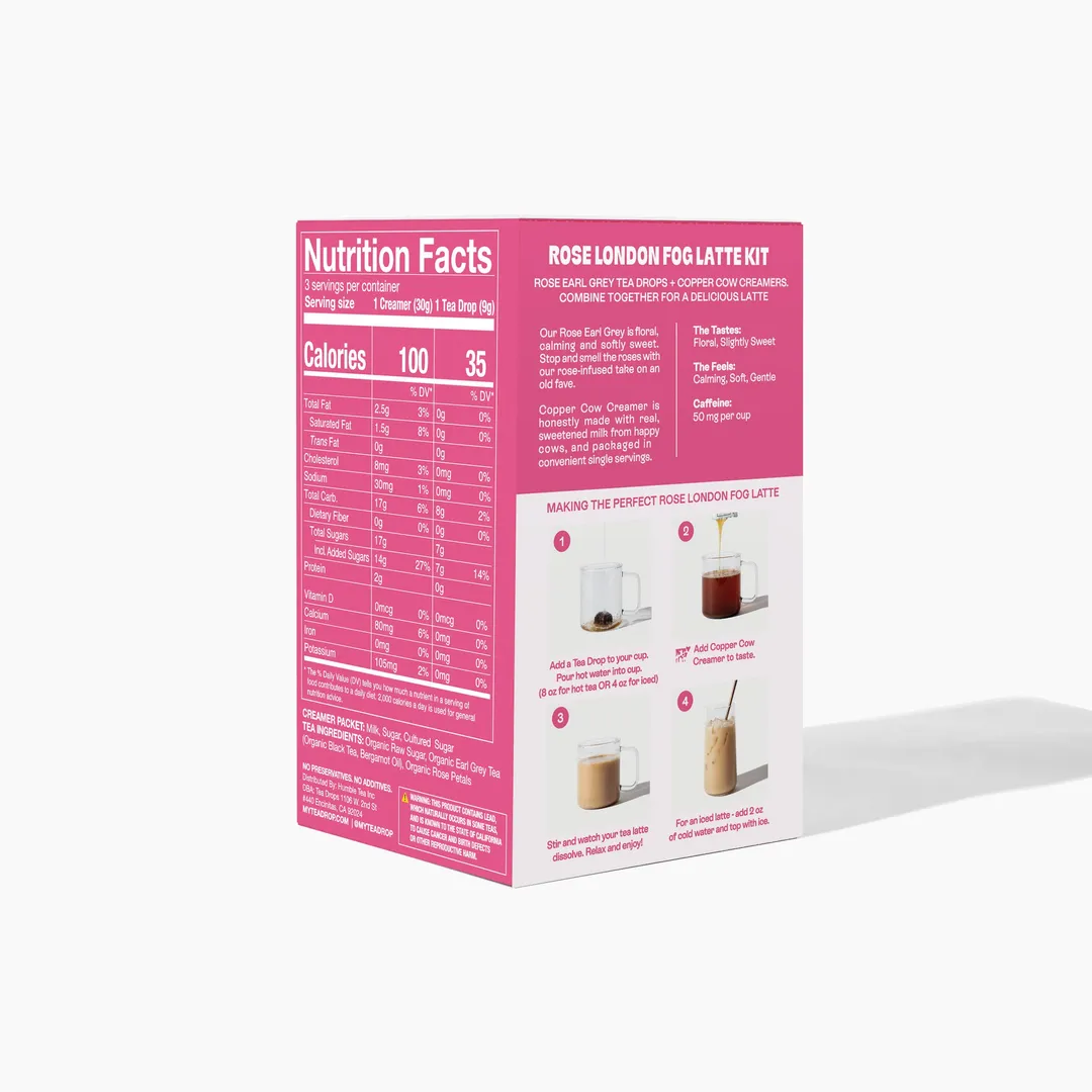 Rose London Fog Latte Kit - 3ct (Case of 6)