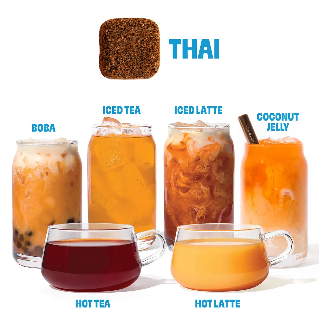 Thai Tea Box - 10 Organic Bagless Tea Drops (Case of 6)